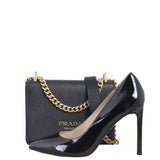 Prada Saffiano Lux Chain Flap Bag
