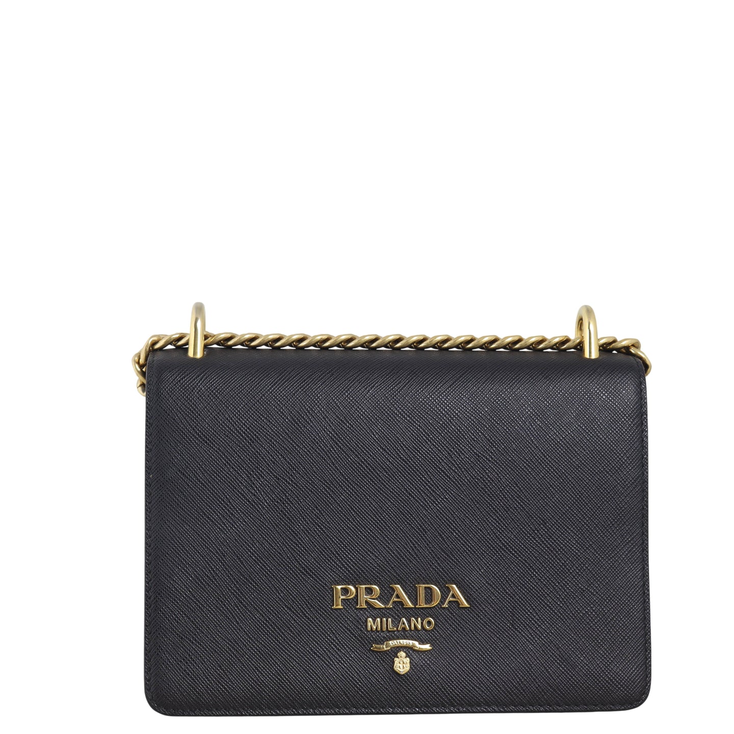 Prada Saffiano Lux Chain Flap Bag