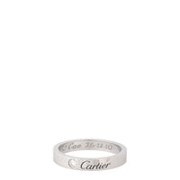 Cartier C de Cartier Diamond Platinum 3mm Wedding Band