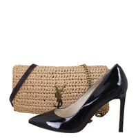 Saint Laurent Kate 99 Tassel Chain Bag Raffia