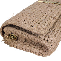 Saint Laurent Kate 99 Tassel Chain Bag Raffia