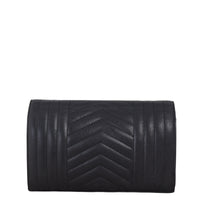Saint Laurent Monogram Mix Matelasse Envelope Wallet on Chain