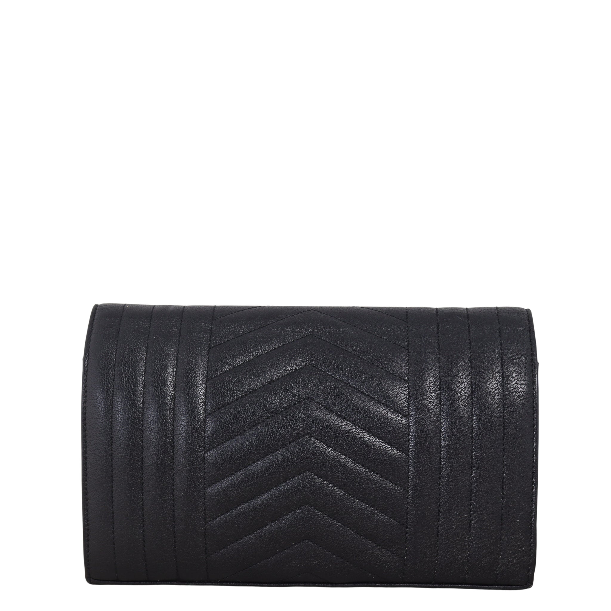 Saint Laurent Monogram Mix Matelasse Envelope Wallet on Chain