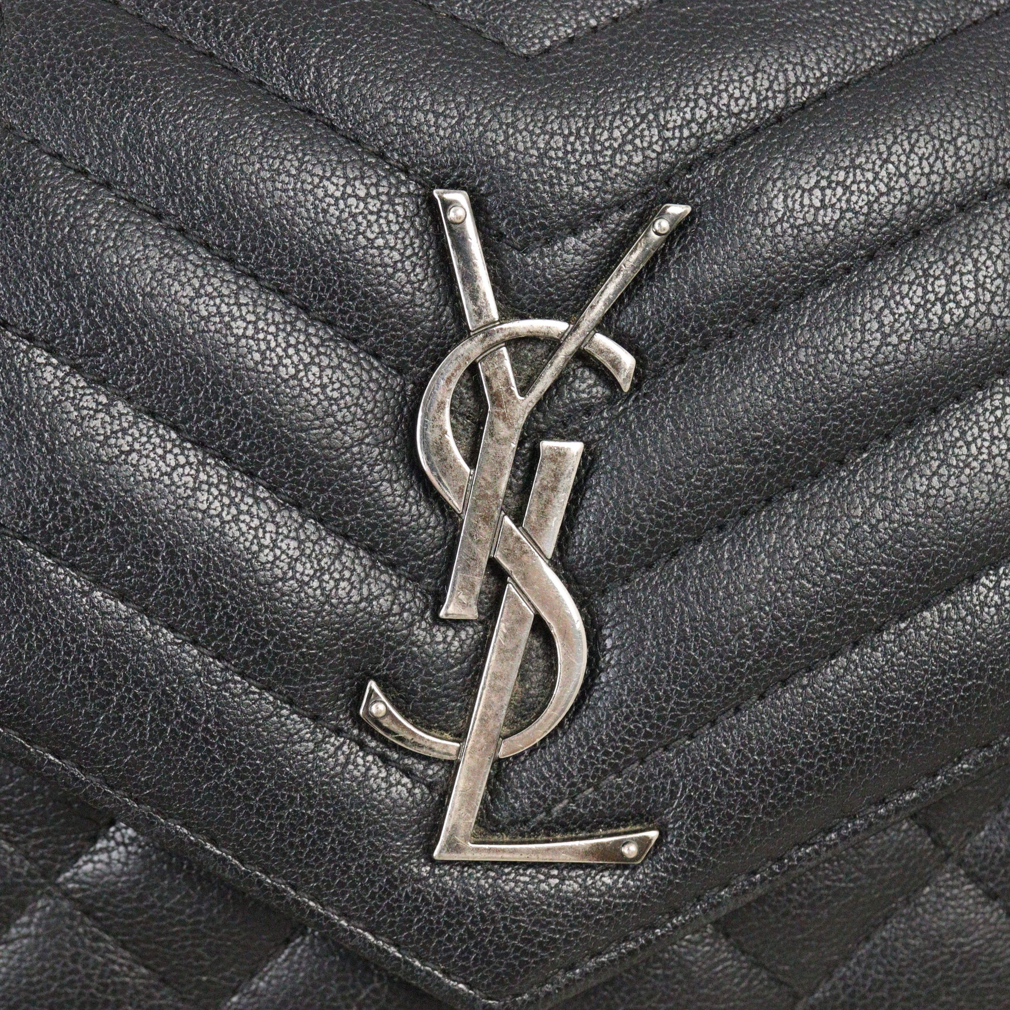 Saint Laurent Monogram Mix Matelasse Envelope Wallet on Chain
