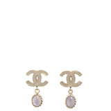 Chanel CC Resin Drop Earrings