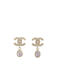 Chanel CC Resin Drop Earrings
