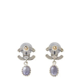 Chanel CC Resin Drop Earrings