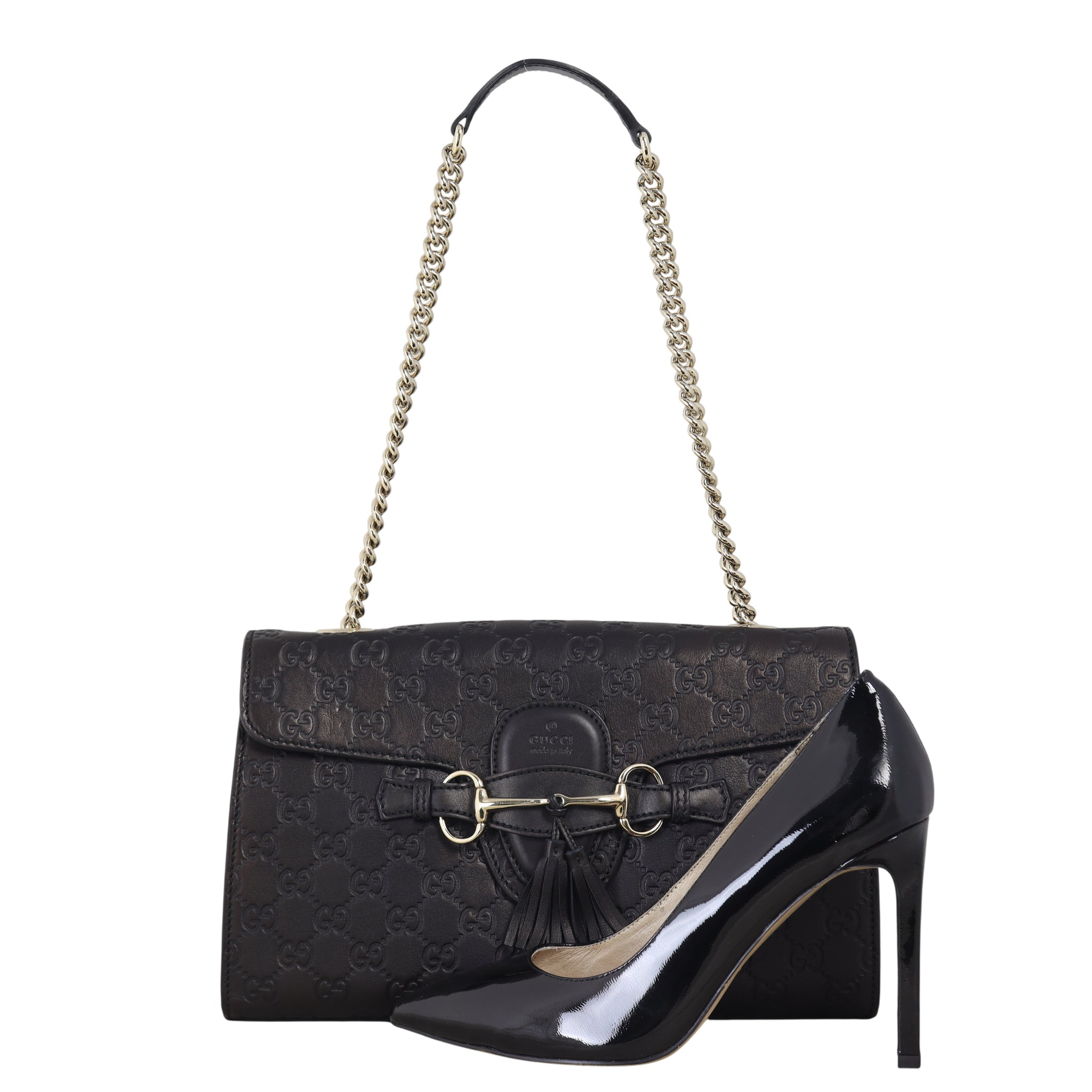 Gucci Emily Guccissima Medium Chain Shoulder Bag