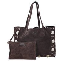 Valentino Nellcote Suede Shopping Bag Medium