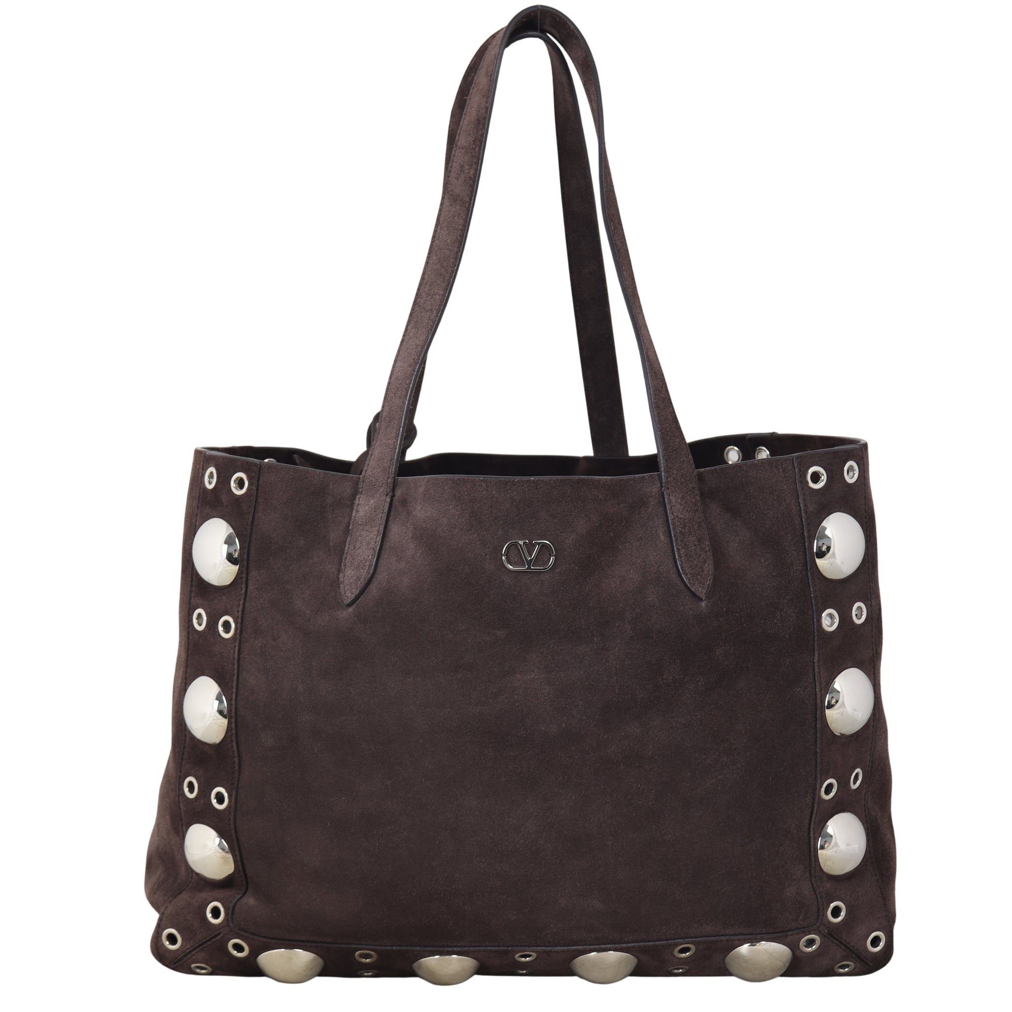 Valentino Nellcote Suede Shopping Bag Medium