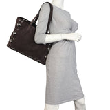 Valentino Nellcote Suede Shopping Bag Medium