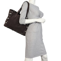 Valentino Nellcote Suede Shopping Bag Medium