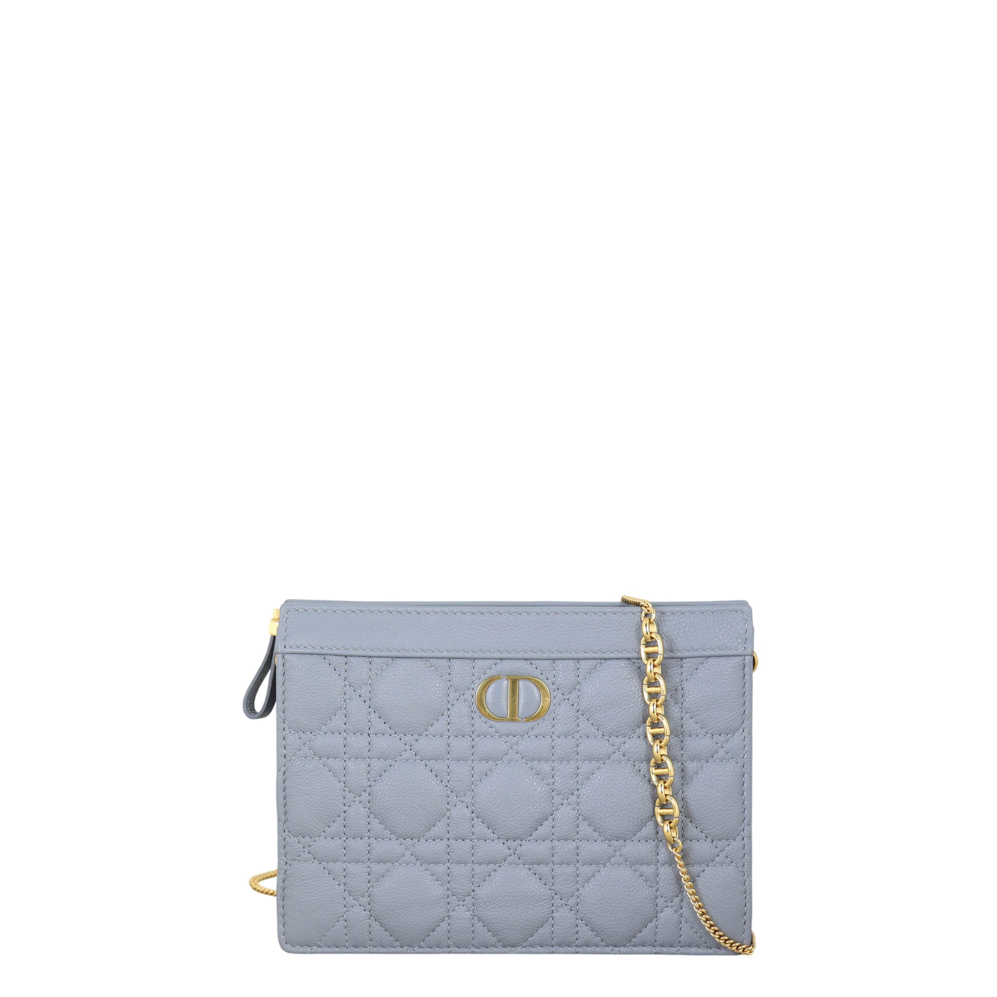 Dior Caro Zip Pouch on Chain