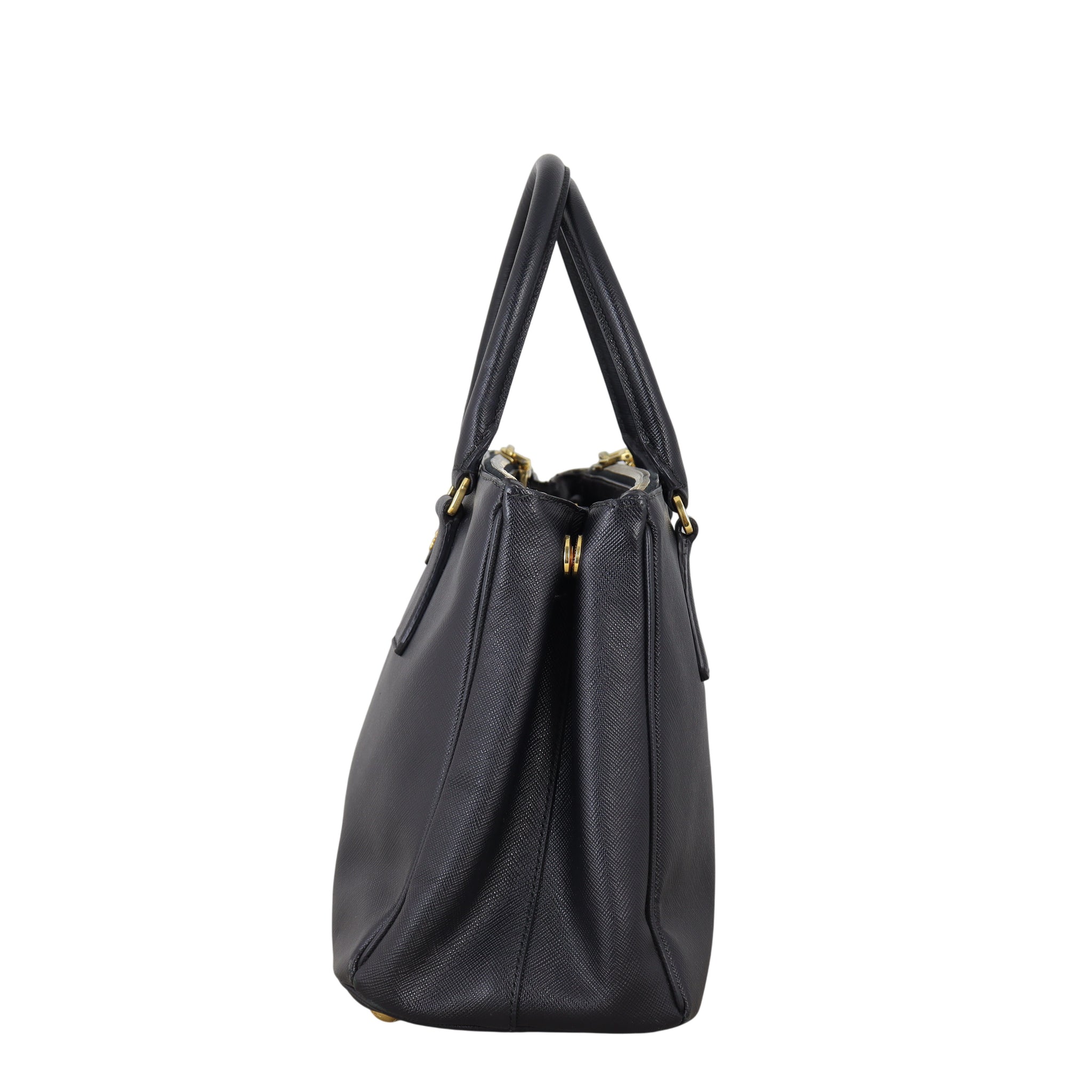 Prada Saffiano Lux Galleria Double Zip Tote Small