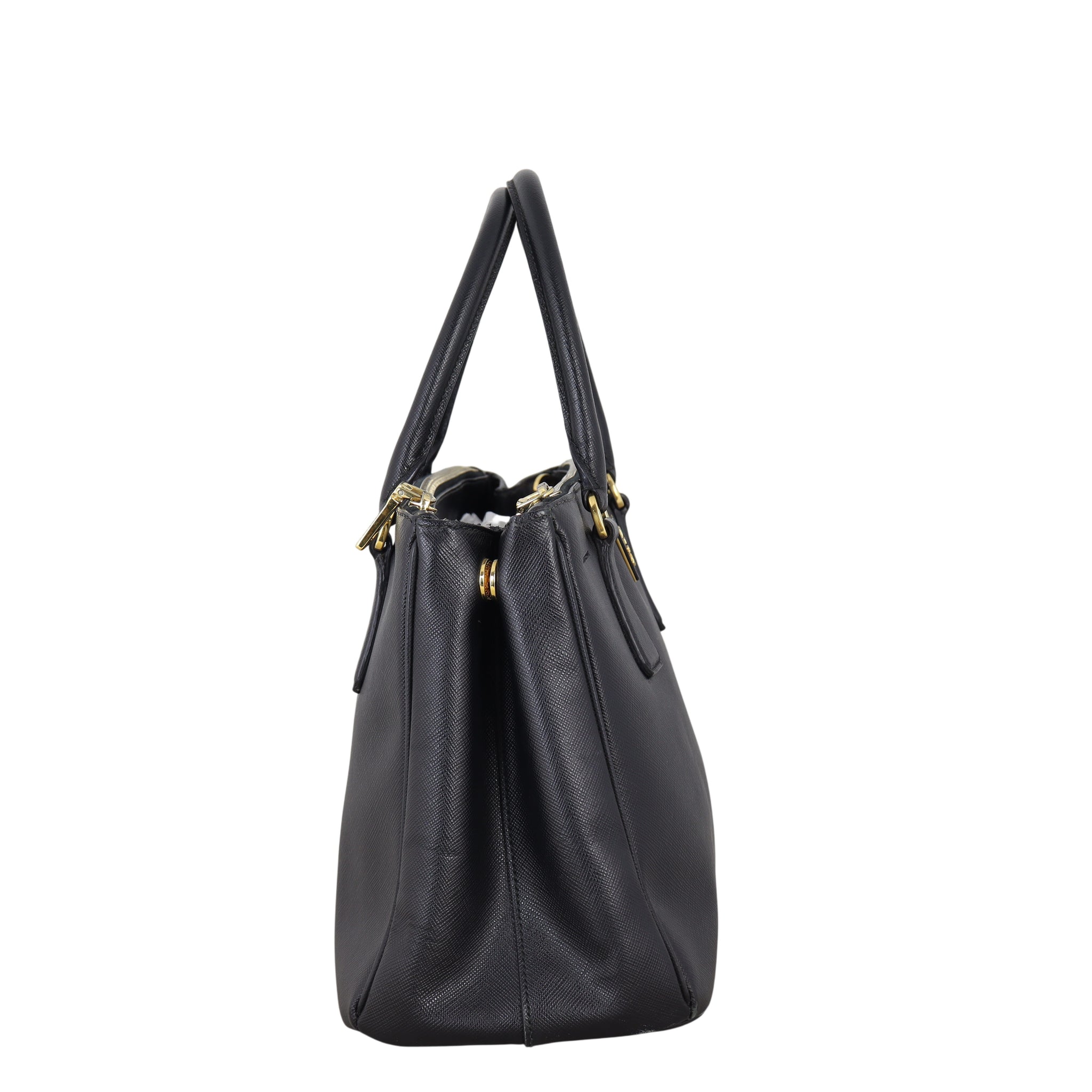 Prada Saffiano Lux Galleria Double Zip Tote Small