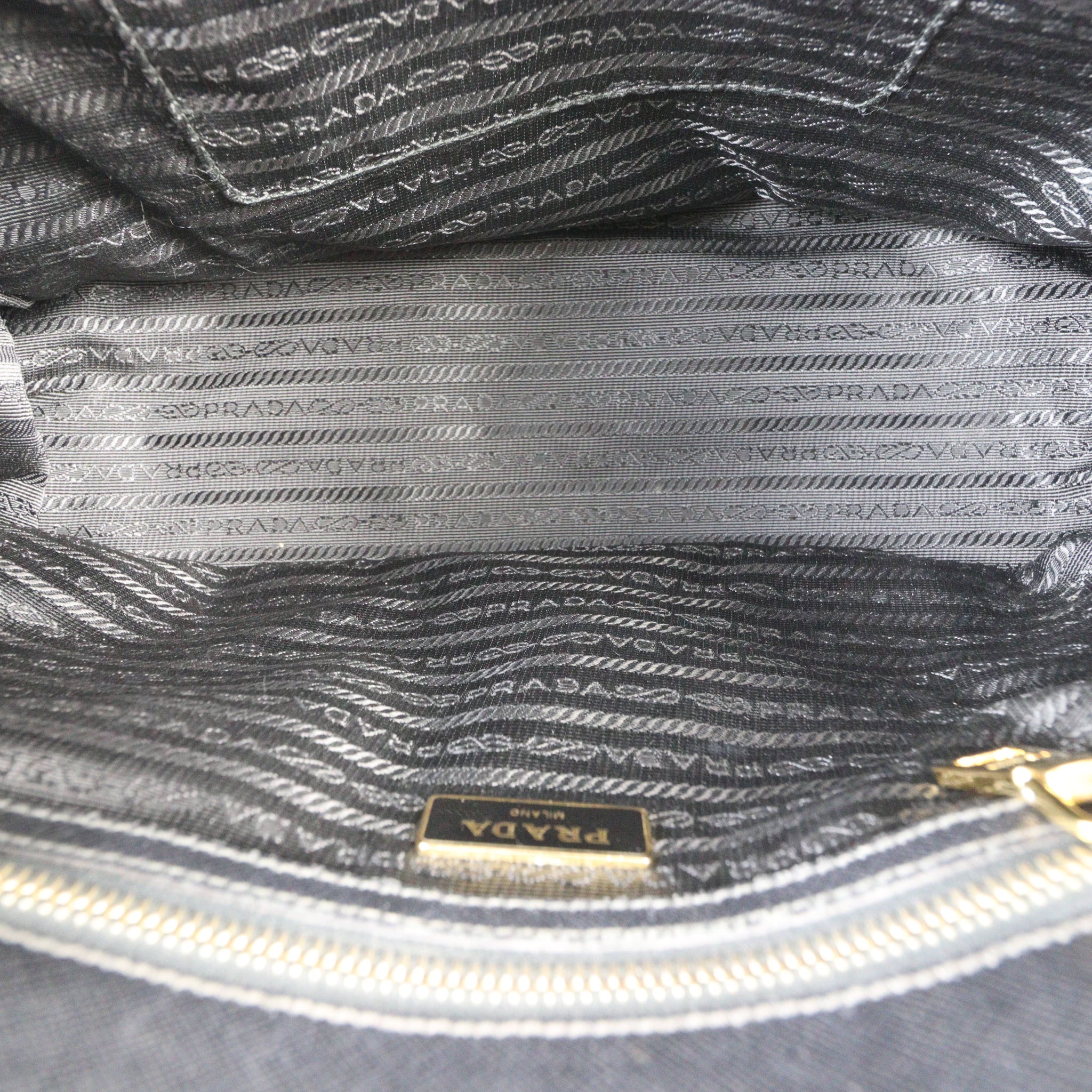 Prada Saffiano Lux Galleria Double Zip Tote Small