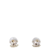 Chanel CC Crystal Stud Earrings