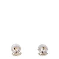 Chanel CC Crystal Stud Earrings