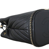 Chanel Paris Cosmopolite Bucket Bag Chevron