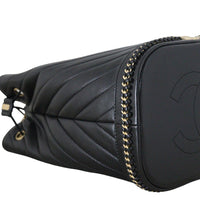 Chanel Paris Cosmopolite Bucket Bag Chevron