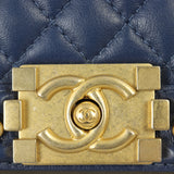 Chanel Boy Old Medium Paris-Rome Chain Top Handle