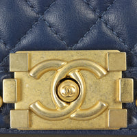 Chanel Boy Old Medium Paris-Rome Chain Top Handle