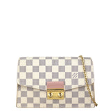 Louis Vuitton Croisette Chain Wallet Damier Azur