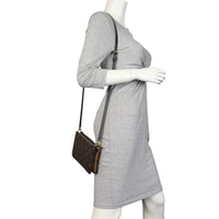 Louis Vuitton Double Zip Pochette Monogram Giant Reverse