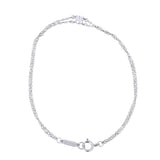 Tiffany & Co Solitaire Diamond Platinum Double Chain Bracelet