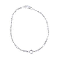 Tiffany & Co Solitaire Diamond Platinum Double Chain Bracelet