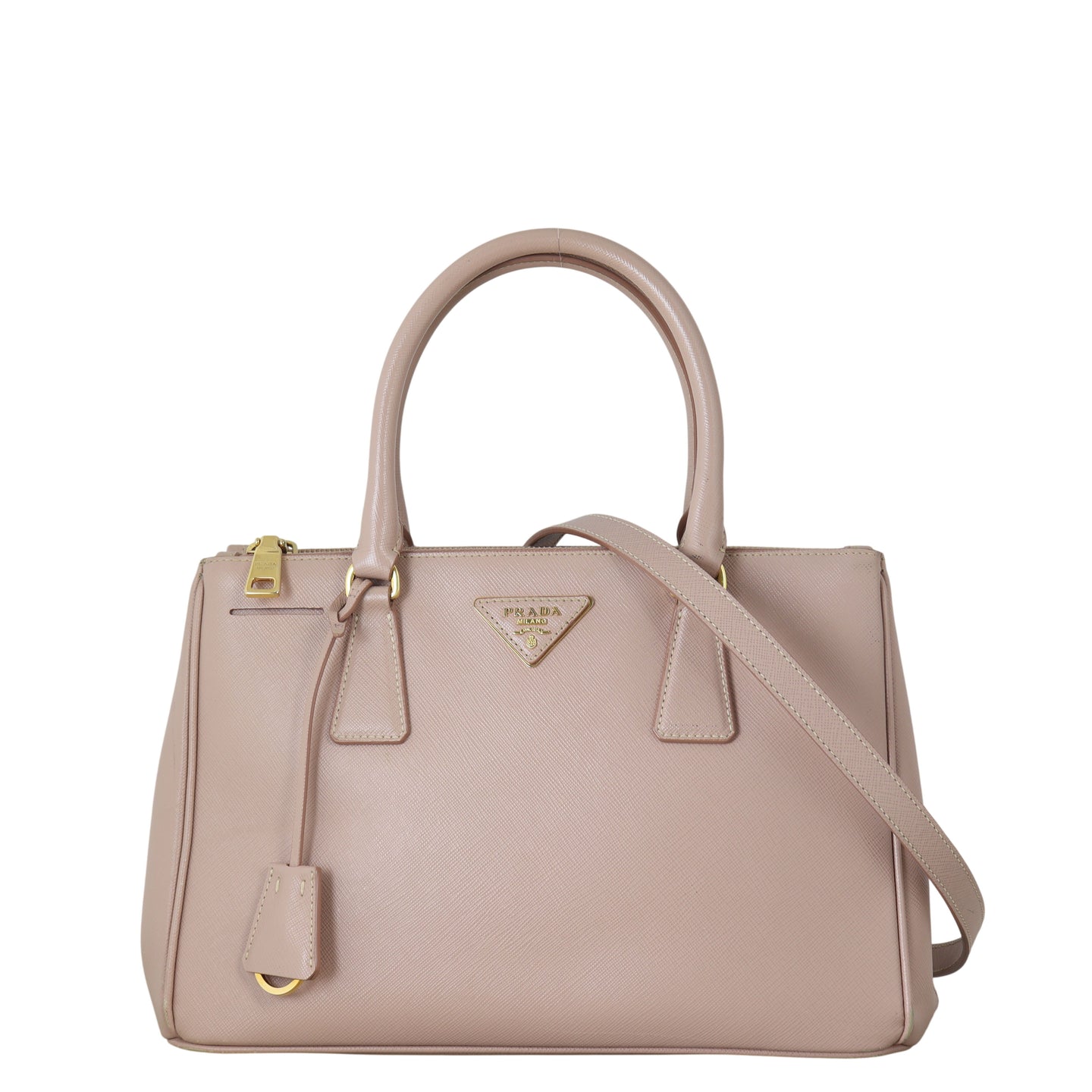 Prada Saffiano Lux Galleria Double Zip Tote Medium