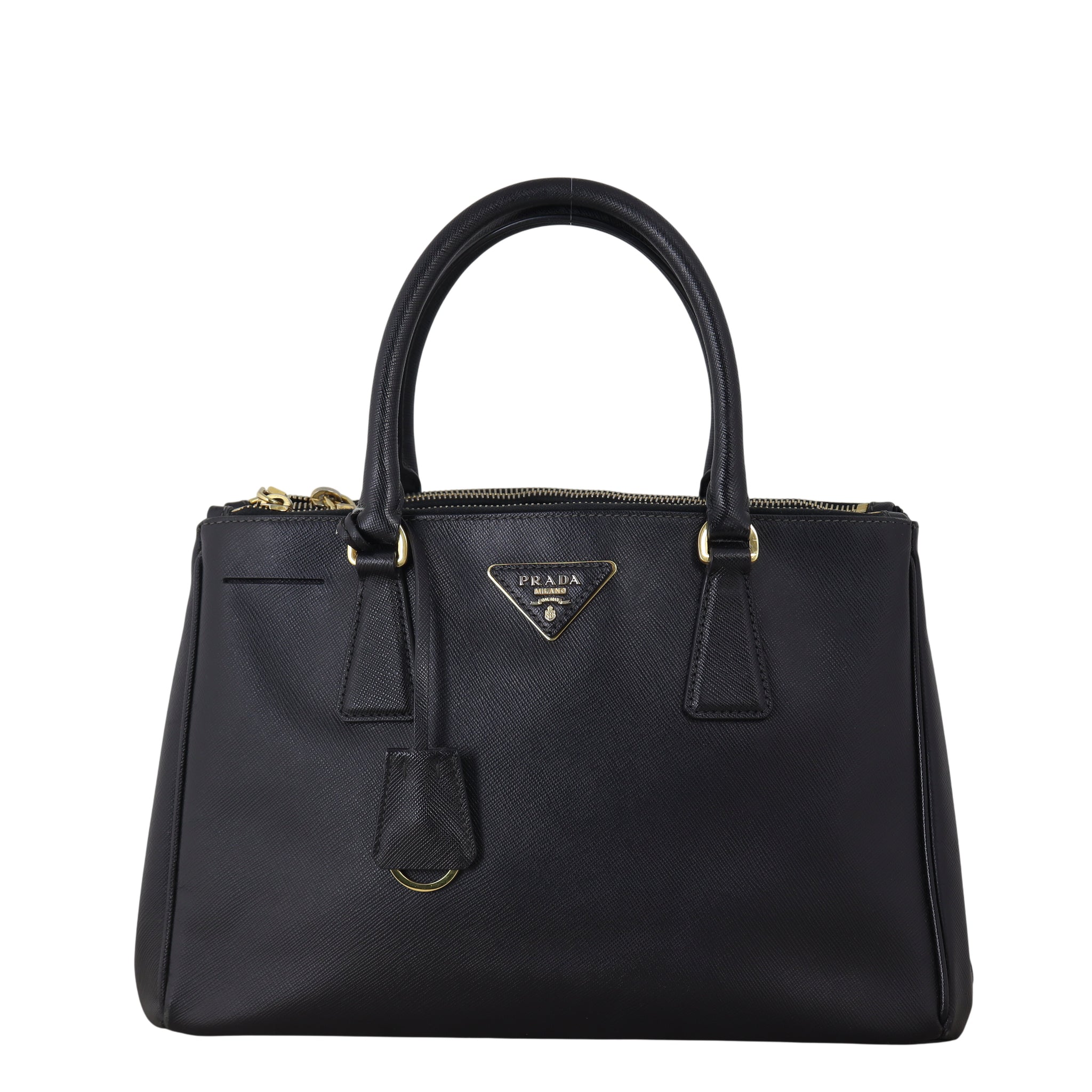 Prada Saffiano Lux Galleria Double Zip Tote Medium