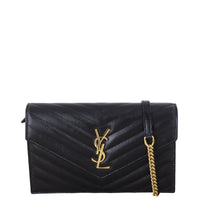 Saint Laurent Cassandre Envelope Chain Wallet