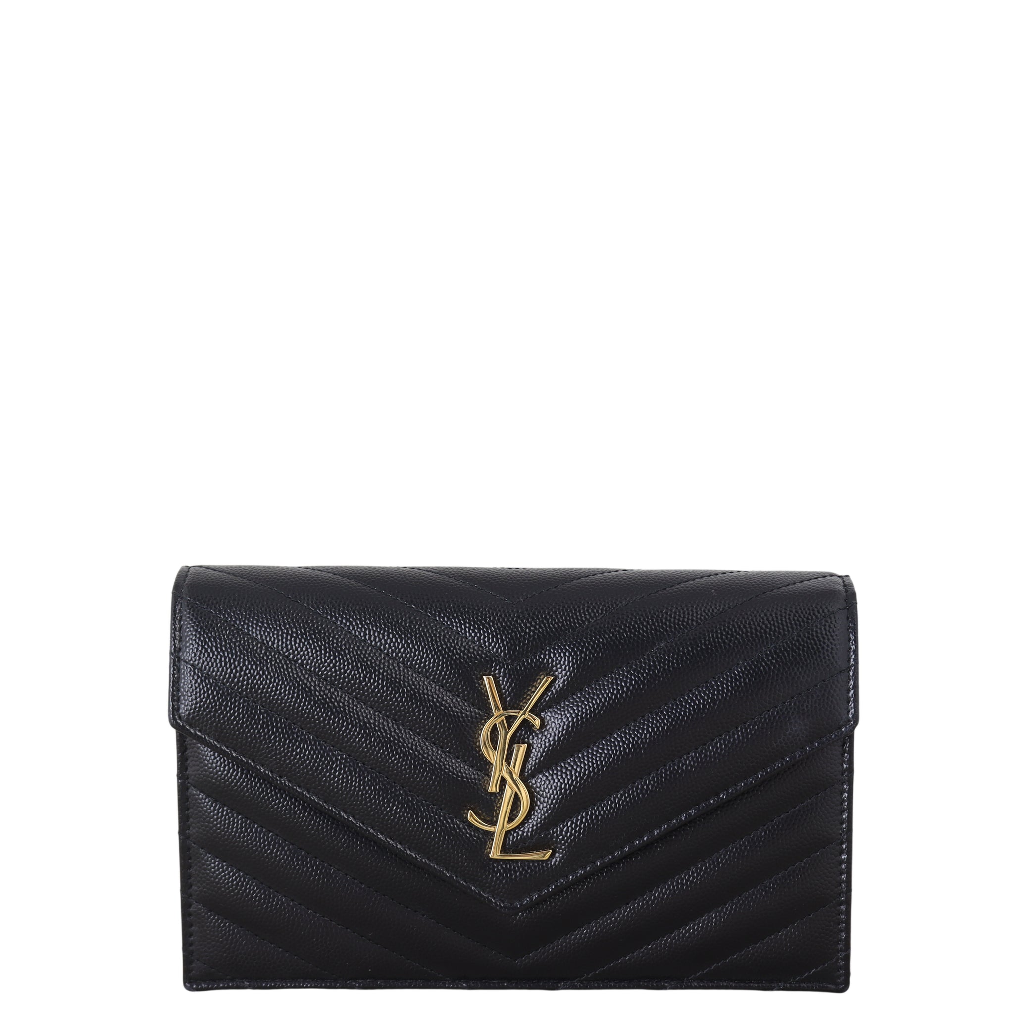 Saint Laurent Cassandre Envelope Chain Wallet