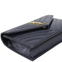 Saint Laurent Cassandre Envelope Chain Wallet