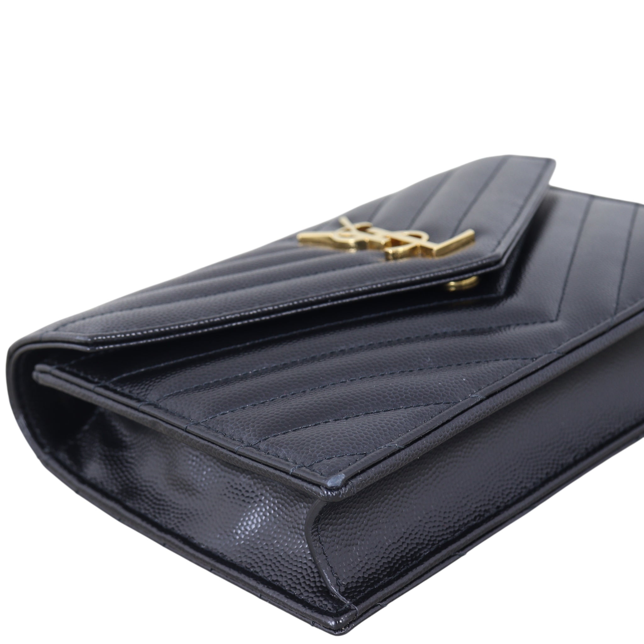 Saint Laurent Cassandre Envelope Chain Wallet