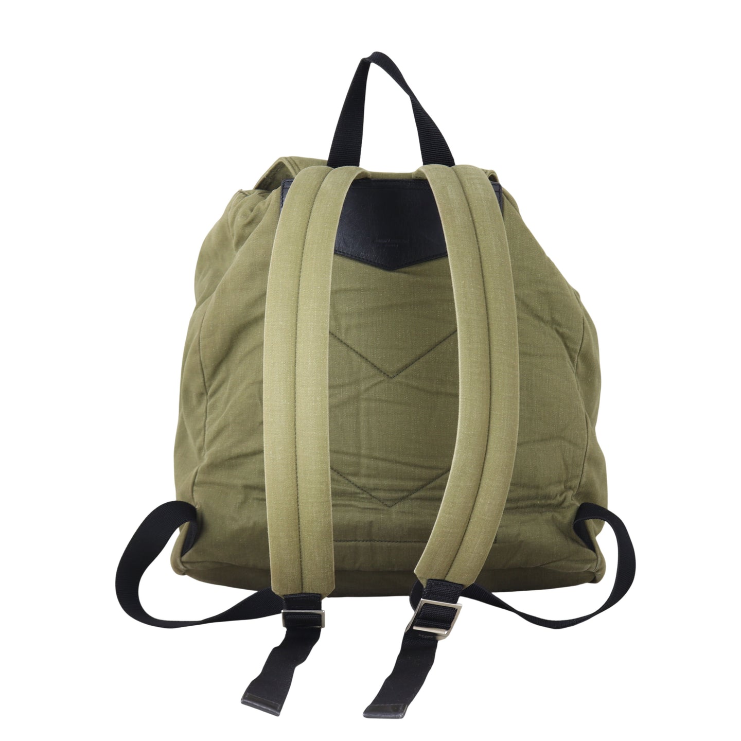 Saint Laurent Noe Canvas Multi Patch Backpack