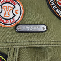 Saint Laurent Noe Canvas Multi Patch Backpack