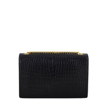 Saint Laurent Kate Tassel Chain Bag Small Croc-Embossed
