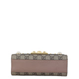 Gucci GG Supreme Padlock Small Shoulder Bag Pearl Studs