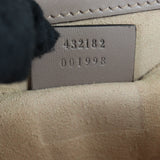 Gucci GG Supreme Padlock Small Shoulder Bag Pearl Studs