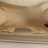 Gucci GG Supreme Padlock Small Shoulder Bag Pearl Studs