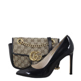 Gucci GG Canvas Marmont Diagonal Small Shoulder Bag