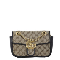 Gucci GG Canvas Marmont Diagonal Small Shoulder Bag