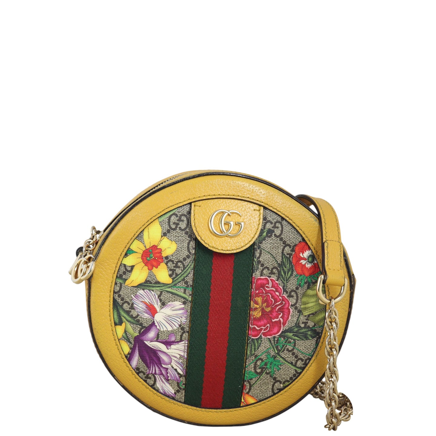 Gucci Flora Ophidia Round Mini Shoulder Bag