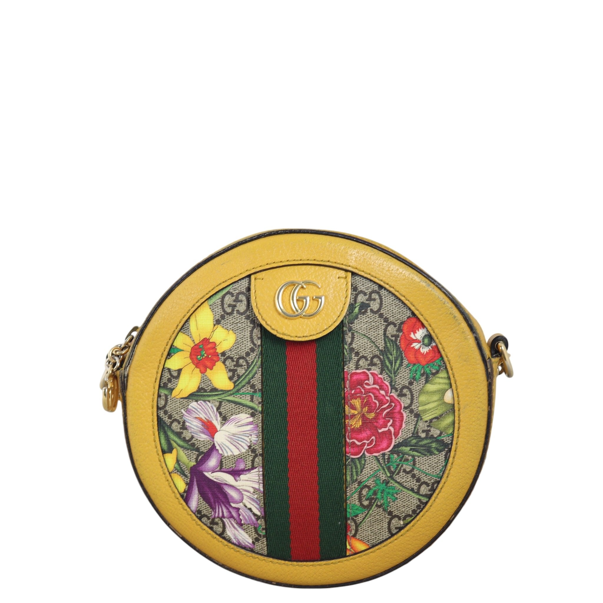 Gucci Flora Ophidia Round Mini Shoulder Bag