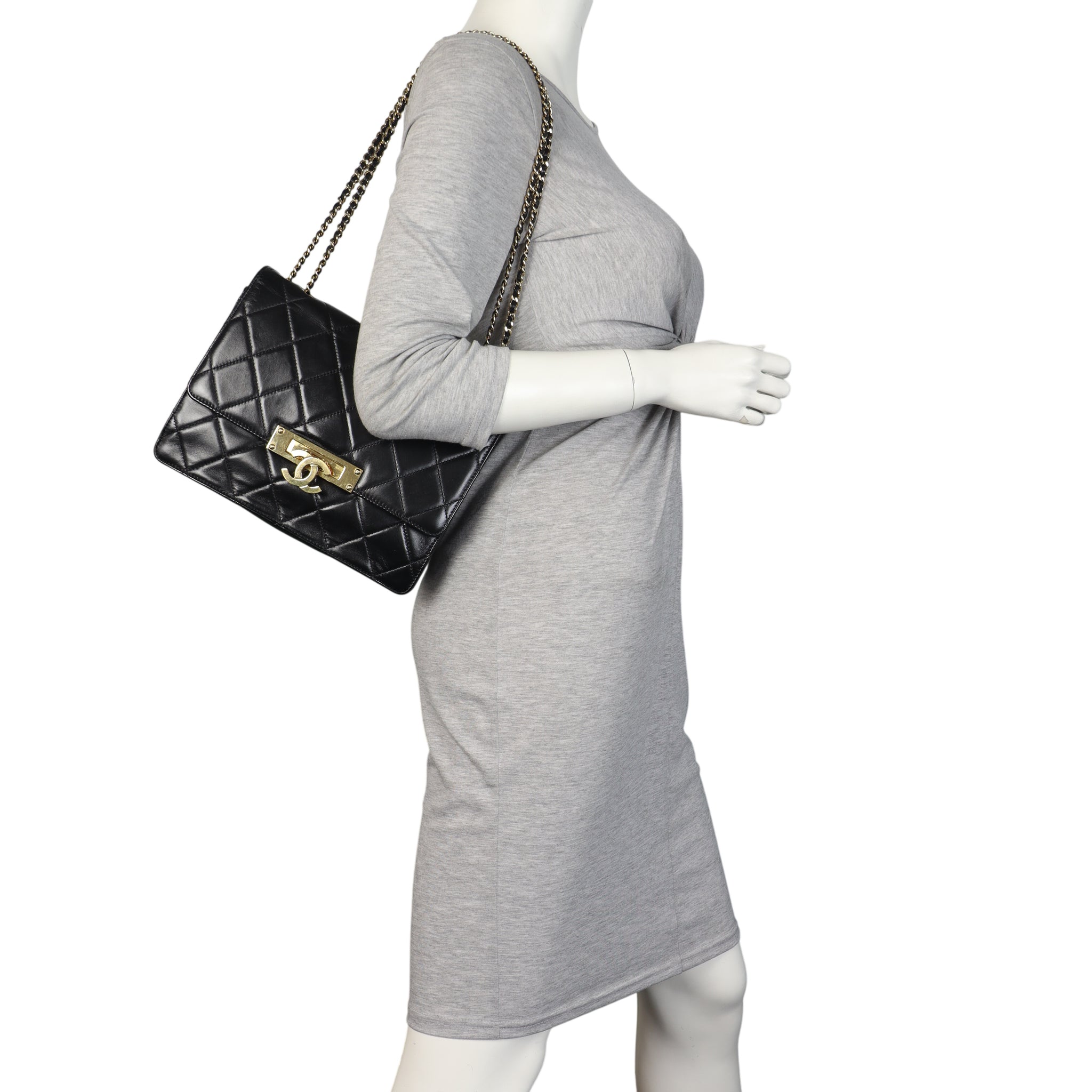 Chanel CC Golden Class Flap Bag Medium