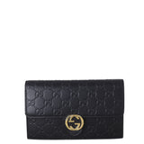 Gucci Guccissima Interlocking G Wallet on Chain