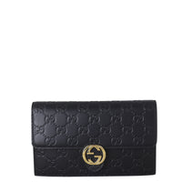 Gucci Guccissima Interlocking G Wallet on Chain