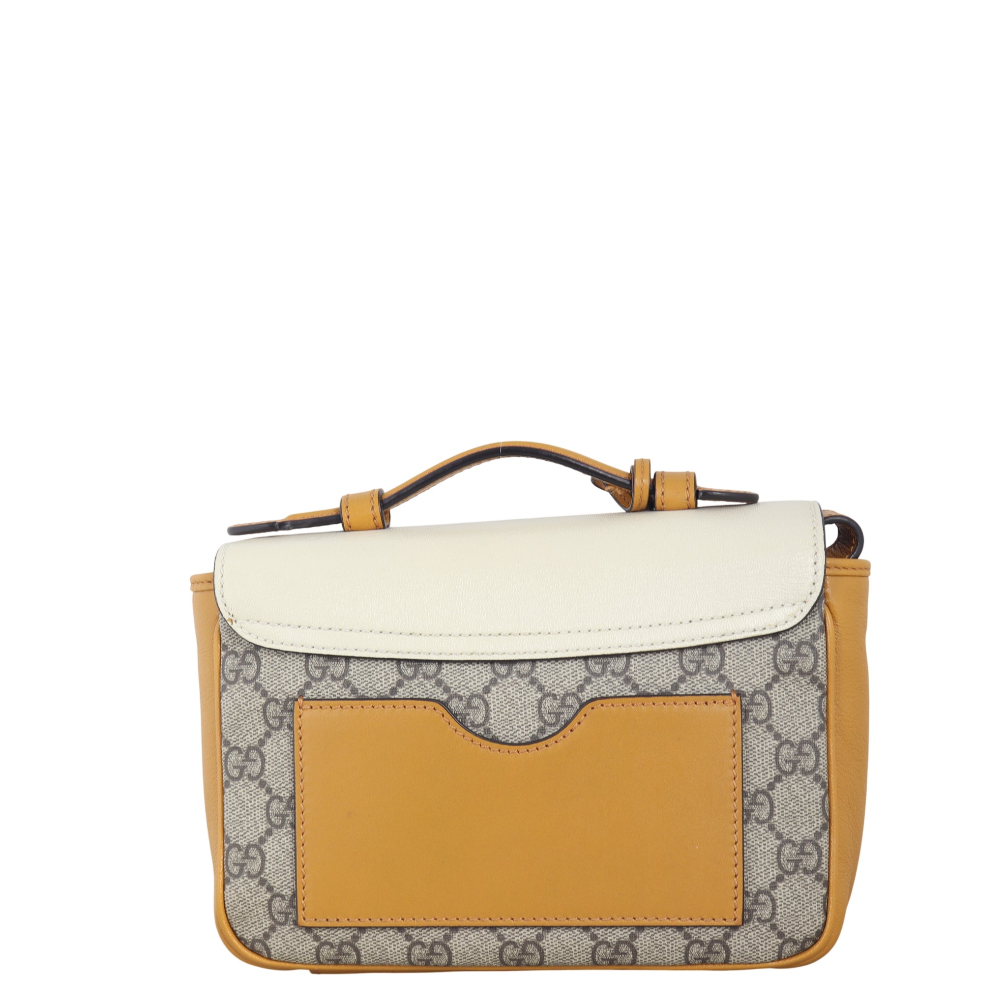 Gucci GG Supreme Padlock Top Handle Shoulder Bag